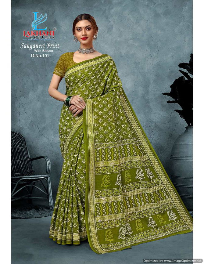 Sanganeri Vol 1 By Lakhani Daily Wear Cotton Sarees Wholesale Online